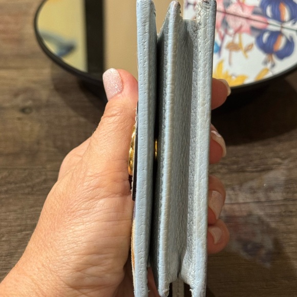 Authentic Gucci Blue Flora Bifold Wallet - Picture 7 of 10